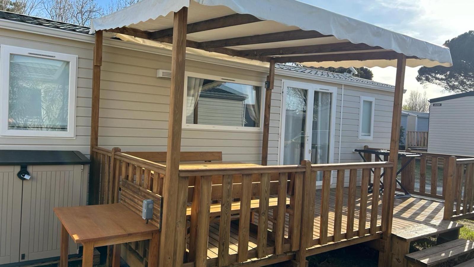 Mobil-Home - Narbonne-Plage - Clim, Tv Buitenkant foto